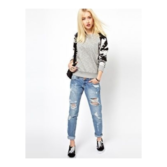 ASOS {Worn By} Camo Sleeve Sweatshirt - Picture 3 of 5